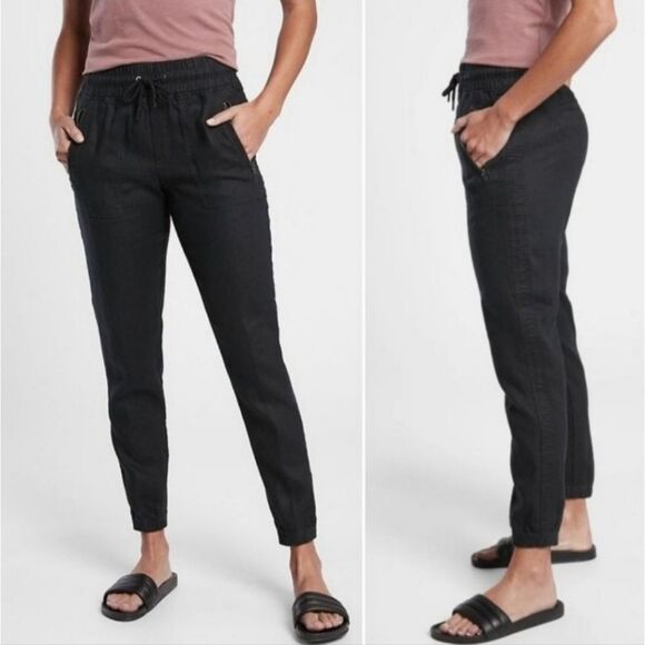 Athleta Cabo Linen Joggers Size 6 - Picture 1 of 10